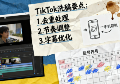 TikTok洗稿剪辑全流程课-麦子社区