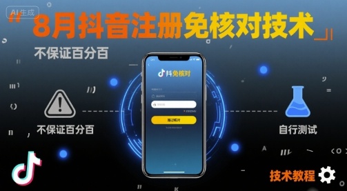 8月抖音注册免核对技术，不保证百分百，自测-客创社 - 专注互联网轻资产创业及网络项目资源整合与分享客创社-免费且强大的项目分享网站！