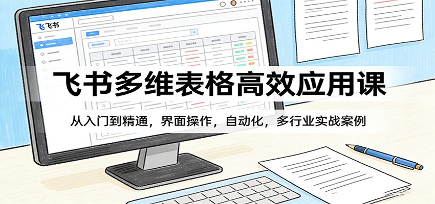 飞书多维表格高效应用课：从入门到精通，界面操作，自动化，多行业实战案例客创社区-专注互联网轻资产资源整合与分享客创社区-专注互联网轻资产资源整合与分享