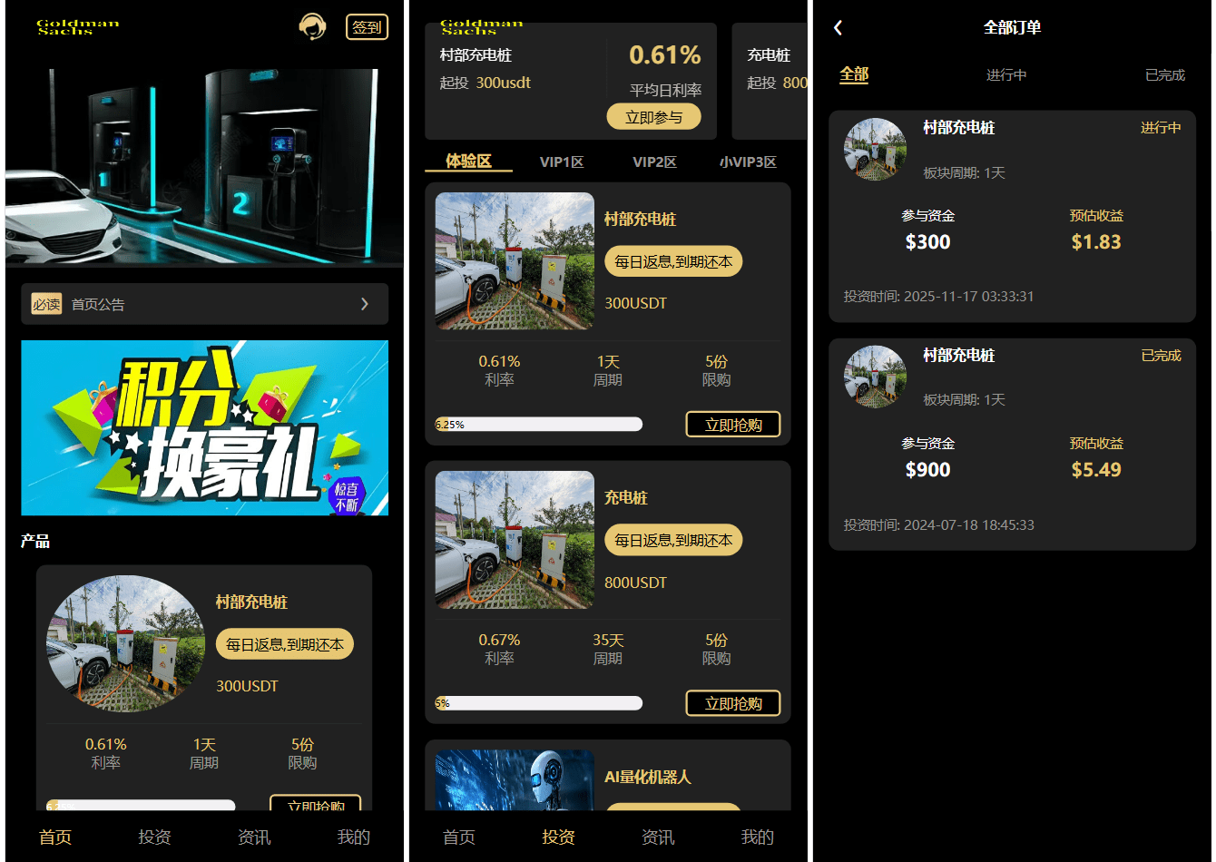 Fidelity充电桩投资理财系统源码-前端uniapp纯源码+后端PHP客创社区-专注互联网轻资产资源整合与分享客创社区-专注互联网轻资产资源整合与分享