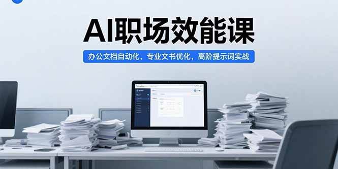 （15371期）AI职场效能课，办公文档自动化，专业文书优化，高阶提示词实战-客创社 - 专注互联网轻资产创业及网络项目资源整合与分享客创社-免费且强大的项目分享网站！