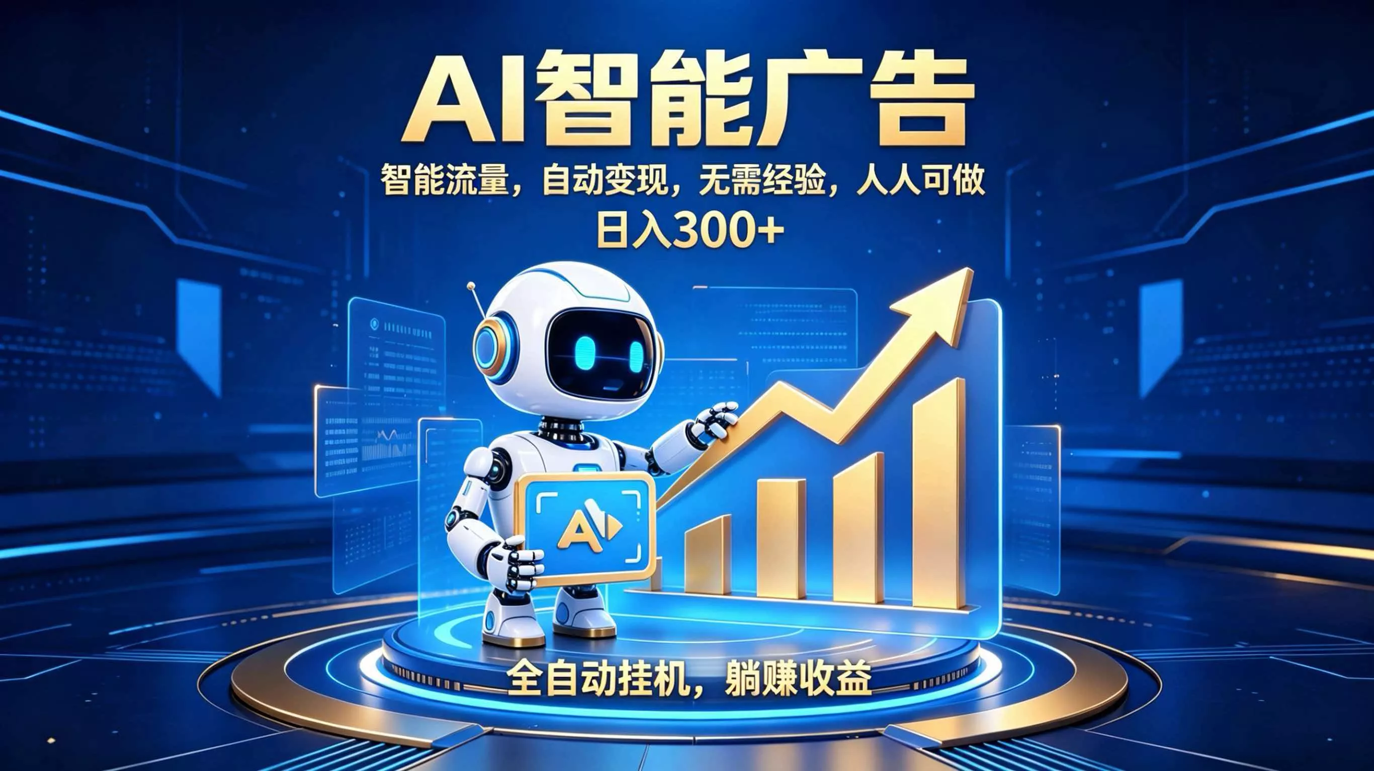 轻资产新赛道，全自动AI广告，打造持续收益-鱼见海资源网-免费PHP网站源码模板,插件软件网创AI智能体资源分享平台！
