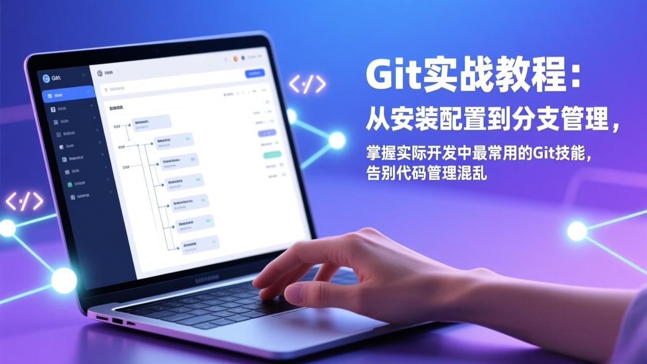 Git实战教程：从安装配置到分支管理，掌握实际开发中最常用的Git技能，告别代码管理混乱-鱼见海资源网-免费PHP网站源码模板,插件软件网创AI智能体资源分享平台！