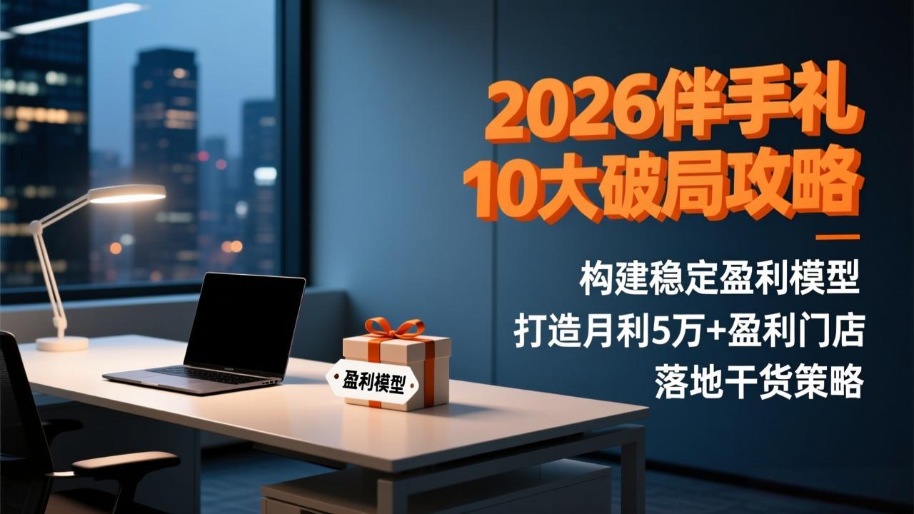 2026伴手礼10大破局攻略：构建稳定盈利模型，打造月利5万+盈利门店，落地干货策略客创社区-专注互联网轻资产资源整合与分享客创社区-专注互联网轻资产资源整合与分享