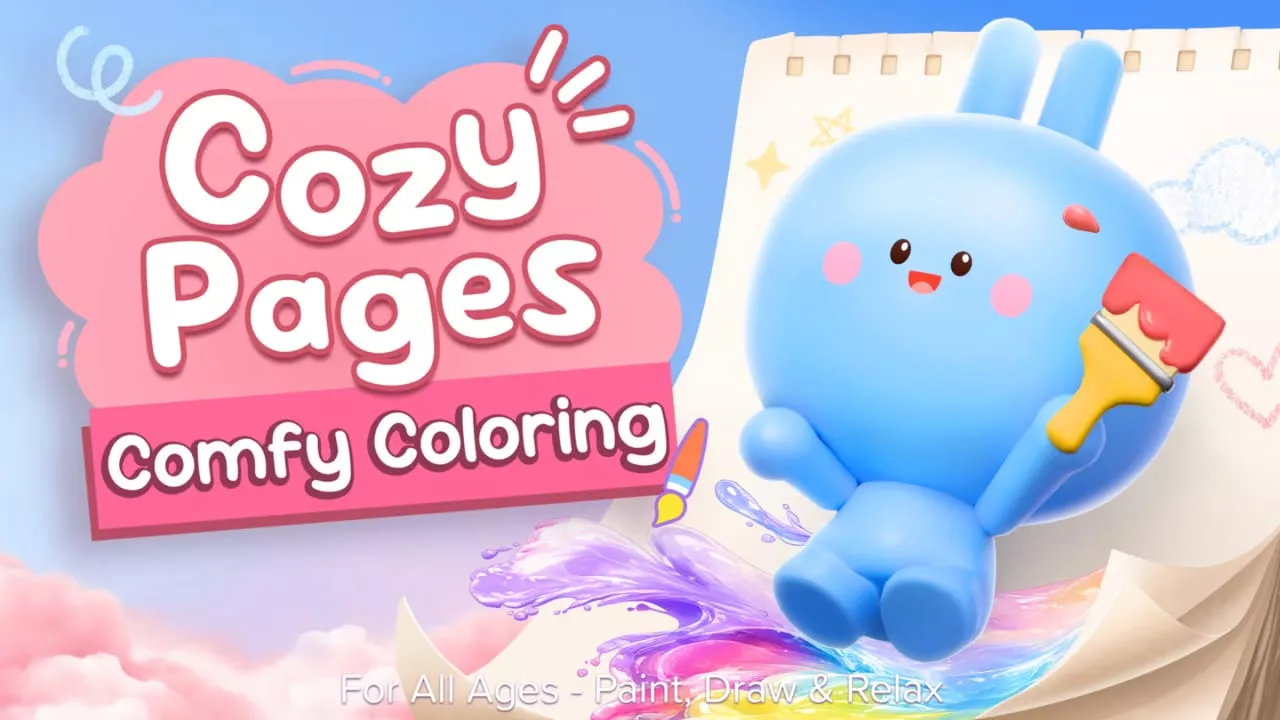 舒适页面：疗癒系手绘色本-全龄适读,享受静心时光丨Cozy Pages: Comfy Coloring for All Ages – Paint, Draw & Relax客创社区-专注互联网轻资产资源整合与分享客创社区-专注互联网轻资产资源整合与分享