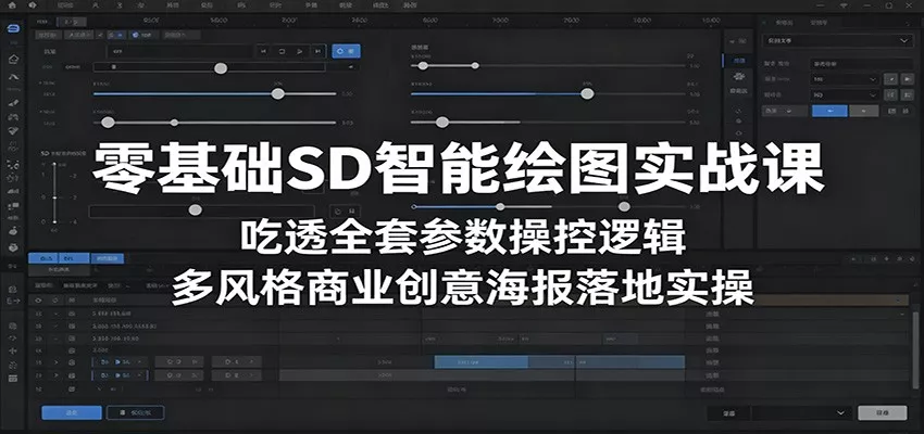零基础SD智能绘图实战课：吃透全套参数操控逻辑，多风格商业创意海报落地实操客创社区-专注互联网轻资产资源整合与分享客创社区-专注互联网轻资产资源整合与分享