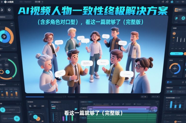 AI视频人物一致性终极解决方案(含多角色对口型)，看这一篇就够了(完整版)主用 -、辅助 +中赚资源