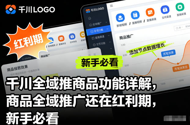 千川全域推商品功能详解，商品全域推广还在红利期，新手必看客创社区-专注互联网轻资产资源整合与分享客创社区-专注互联网轻资产资源整合与分享