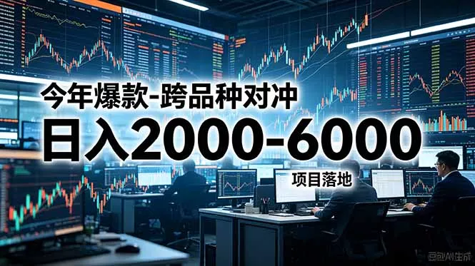 今年爆款-跨品种对冲日入2000-6000，项目落地！客创社区-专注互联网轻资产资源整合与分享客创社区-专注互联网轻资产资源整合与分享