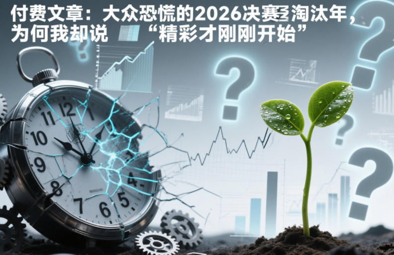 付费文章：大众恐慌的2026决赛淘汰年，为何我却说“精彩才刚刚开始”？客创社区-专注互联网轻资产资源整合与分享客创社区-专注互联网轻资产资源整合与分享
