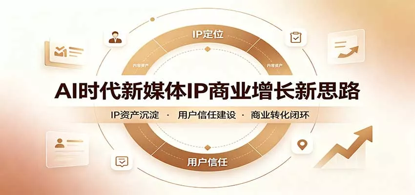 AI时代新媒体IP商业增长新思路：摒弃复杂运营套路，用极简思维打通获客路径客创社区-专注互联网轻资产资源整合与分享客创社区-专注互联网轻资产资源整合与分享