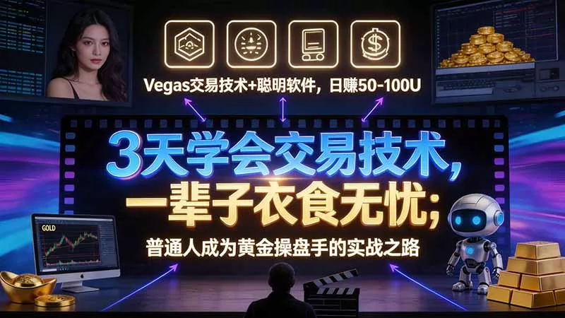 3 天学会 顺势而为交易系统，趋势看得懂、下单有依据：软件自动帮你盯盘，新手也能稳定复利客创社区-专注互联网轻资产资源整合与分享客创社区-专注互联网轻资产资源整合与分享
