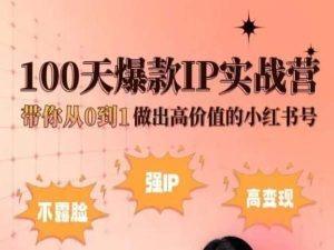 小红书100天爆款IP实战营，带你从0到1做出高价值的小红书号客创社 - 专注互联网轻资产创业及网络项目资源整合与分享客创社 - 专注互联网轻资产创业及网络项目资源整合与分享
