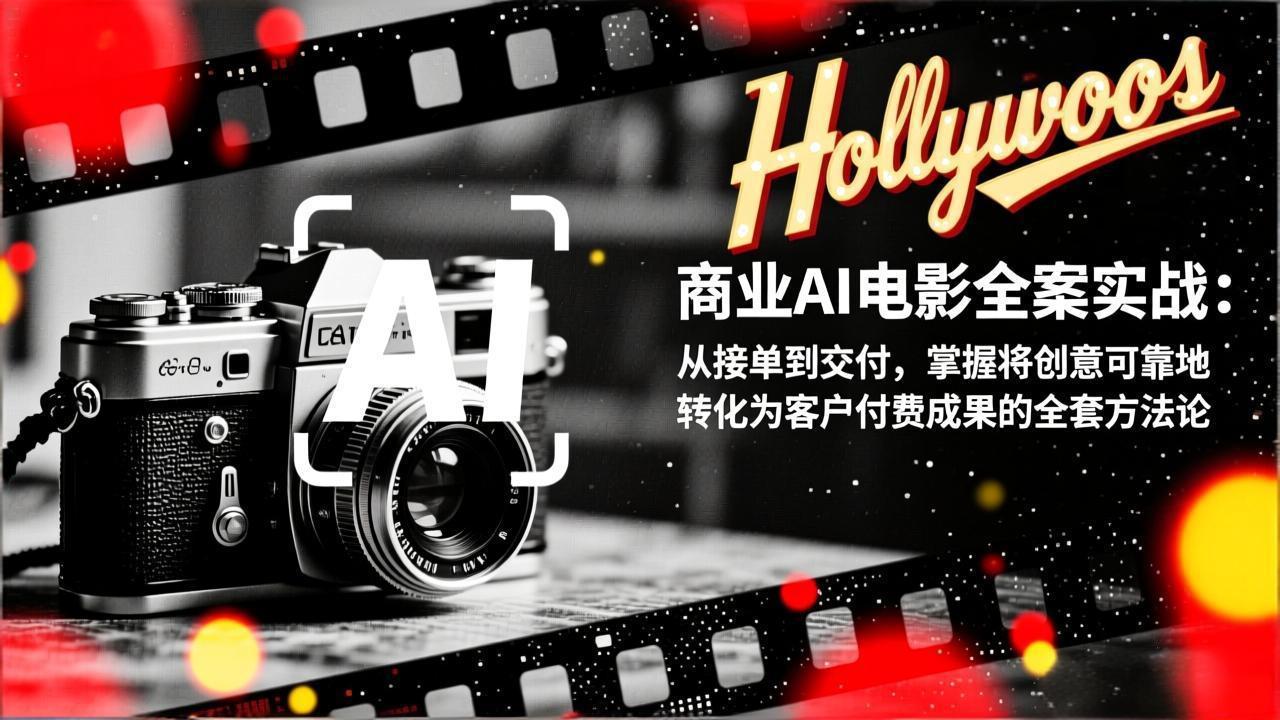 商业AI电影全案实战：从接单到交付，掌握将创意可靠地转化为客户付费成果的全套方法论客创社区-专注互联网轻资产资源整合与分享客创社区-专注互联网轻资产资源整合与分享