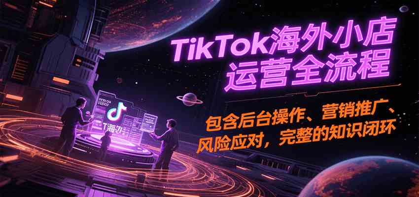 TikTok海外小店运营全流程，包含后台操作、营销推广、风险应对，完整的知识闭环-客创社 - 专注互联网轻资产创业及网络项目资源整合与分享客创社-免费且强大的项目分享网站！