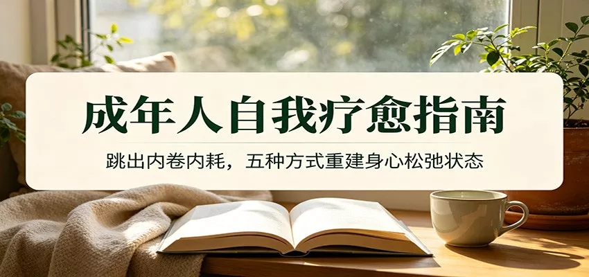 成年人自我疗愈指南：跳出内卷内耗，五种方式重建身心松弛状态星享资源网星享资源网