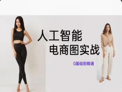 人工智能SD电商图实战，ai绘图0基础到精通客创社 - 专注互联网轻资产创业及网络项目资源整合与分享客创社 - 专注互联网轻资产创业及网络项目资源整合与分享