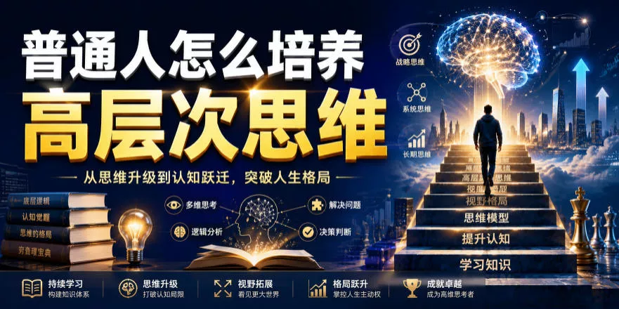 公众号付费文章：普通人怎么培养高层次思维 《鱼见海科技》-鱼见海资源网-免费PHP网站源码模板,插件软件网创AI智能体资源分享平台！
