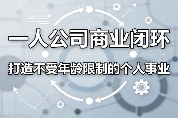 一人公司商业闭环，打造一份不受年龄限制的个人事业客创社区-专注互联网轻资产资源整合与分享客创社区-专注互联网轻资产资源整合与分享