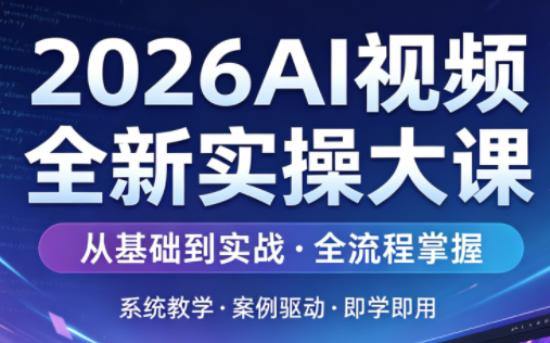 2026AI视频全新实操大课-鱼见海资源网-免费PHP网站源码模板,插件软件网创AI智能体资源分享平台！