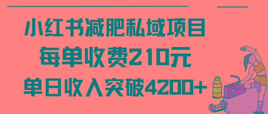 (9466期)小红书减肥私域项目每单收费210元单日成交20单，最高日入4200+客创社 - 专注互联网轻资产创业及网络项目资源整合与分享客创社 - 专注互联网轻资产创业及网络项目资源整合与分享