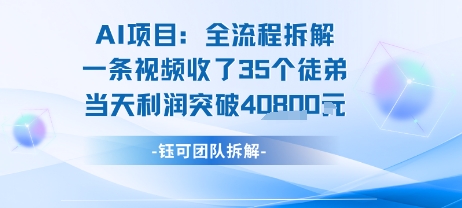 AI收徒变现闭环：一条视频收35人，日入1k+(附完整SOP)-客创社 - 专注互联网轻资产创业及网络项目资源整合与分享客创社-免费且强大的项目分享网站！