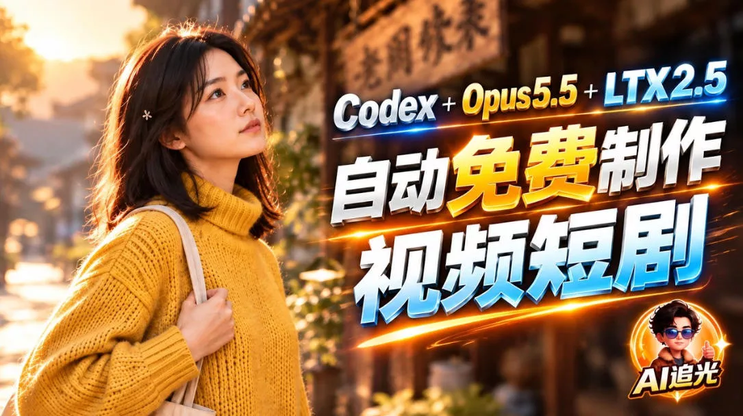 【无水印】Codex出图+免费LTX-2.5生成视频,Claude Opus 5.5全自动剪出1分钟情感短剧《停了的表》 【无水印】Codex出图+免费LTX-2.5生成视频,Claud