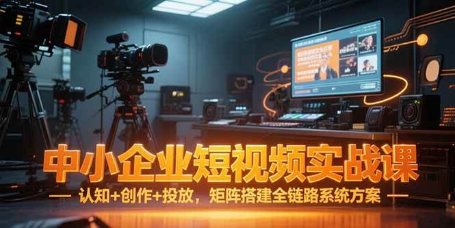 （15249期）中小企业短视频实战课，认知+创作+投放，矩阵搭建全链路系统方案-客创社 - 专注互联网轻资产创业及网络项目资源整合与分享客创社-免费且强大的项目分享网站！