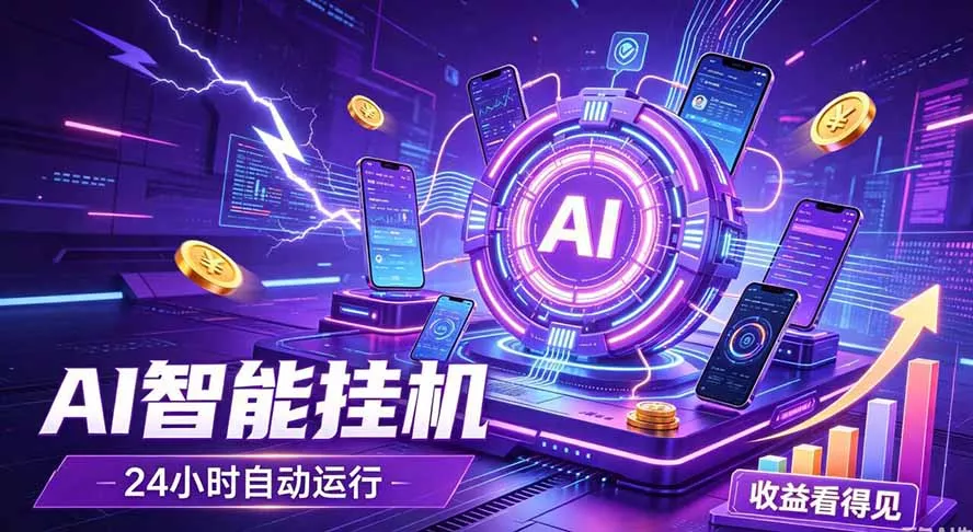 AI智能广告挂机，躺赚新模式 设备托管运行，解放双手持续变现星享资源网星享资源网