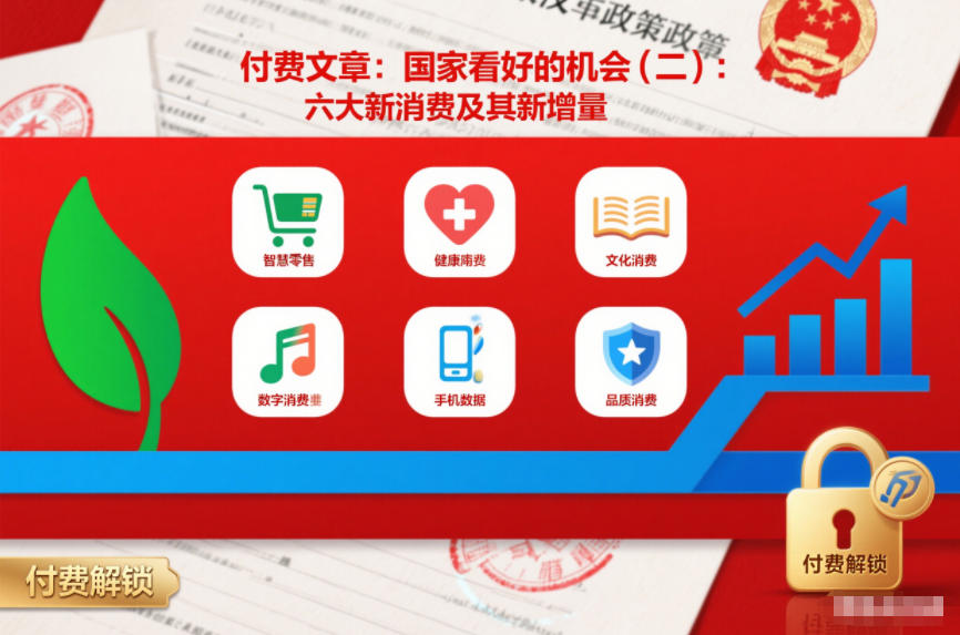 付费文章：国家看好的机会(二)：六大新消费及其新增量客创社区-专注互联网轻资产资源整合与分享客创社区-专注互联网轻资产资源整合与分享
