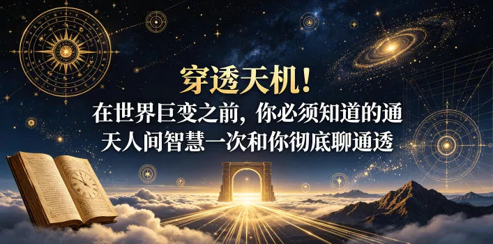 付费文章：穿透天机！在世界巨变之前，你必须知道的通天人间智慧一次和你彻底聊通透客创社区-专注互联网轻资产资源整合与分享客创社区-专注互联网轻资产资源整合与分享