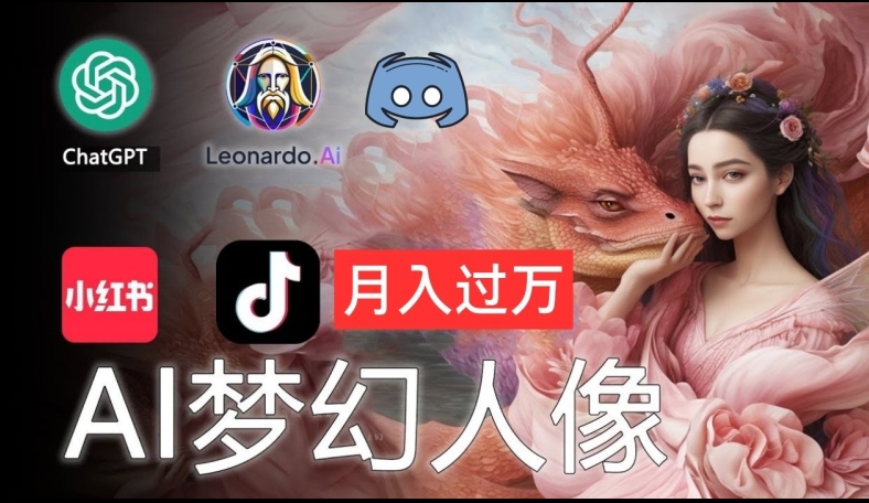 AI摄影梦幻人像：零基础也能月入过万的秘密【揭秘】客创社 - 专注互联网轻资产创业及网络项目资源整合与分享客创社 - 专注互联网轻资产创业及网络项目资源整合与分享