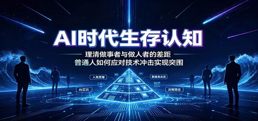 AI时代生存认知：理清做事者与做人者的差距，普通人如何应对技术冲击实现突围星享资源网星享资源网