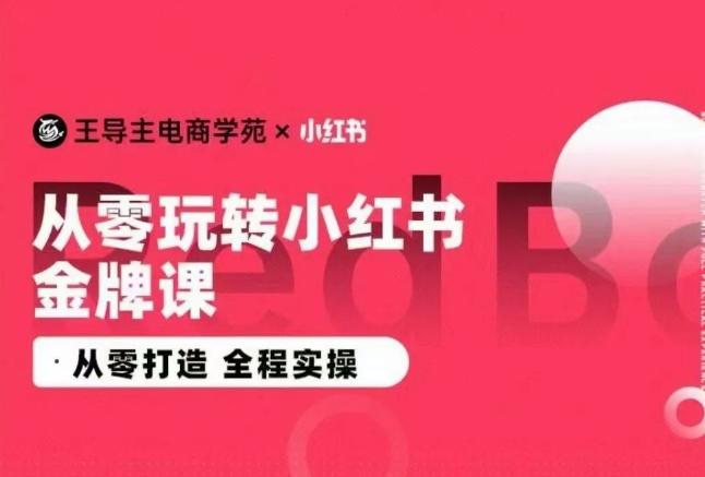 王导主·小红书电商运营实操课，​从零打造  全程实操客创社 - 专注互联网轻资产创业及网络项目资源整合与分享客创社 - 专注互联网轻资产创业及网络项目资源整合与分享