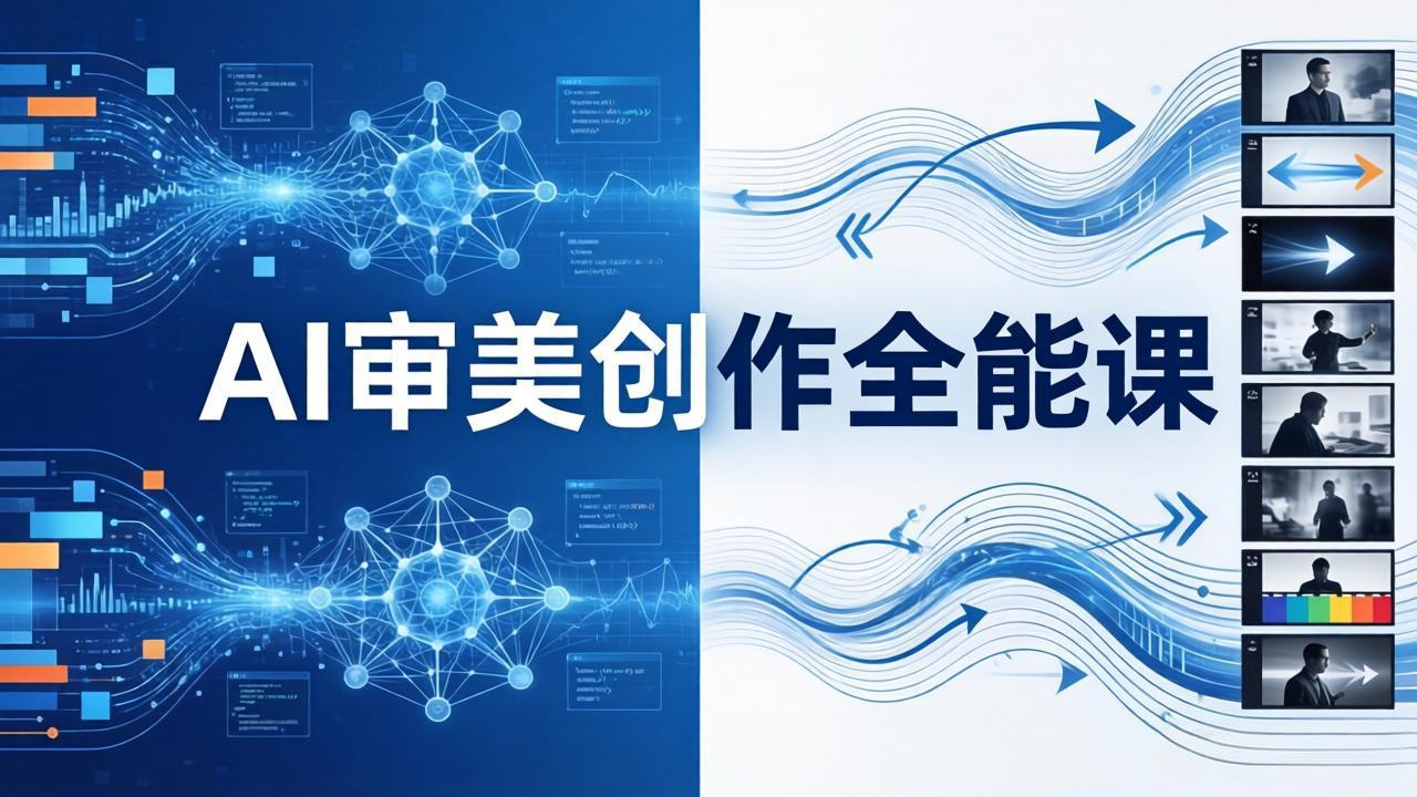 AI审美创作全能课：MJ+Seedance+模型训练+影视分镜+编剧，一站式掌握AI艺术创作-鱼见海资源网-免费PHP网站源码模板,插件软件网创AI智能体资源分享平台！