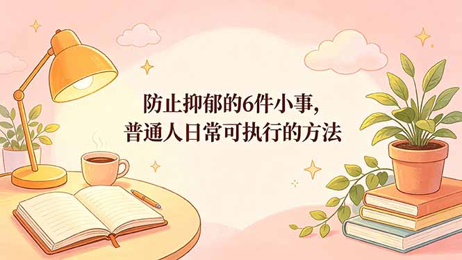 付费文章：防止抑郁的6件小事，普通人日常可执行的方法客创社区-专注互联网轻资产资源整合与分享客创社区-专注互联网轻资产资源整合与分享