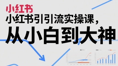 小红书引流实操课，从小白到大神-客创社 - 专注互联网轻资产创业及网络项目资源整合与分享客创社-免费且强大的项目分享网站！