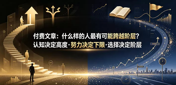 付费文章：什么样的人最有可能跨越阶层？认知决定高度·努力决定下限·选择决定阶层客创社区-专注互联网轻资产资源整合与分享客创社区-专注互联网轻资产资源整合与分享