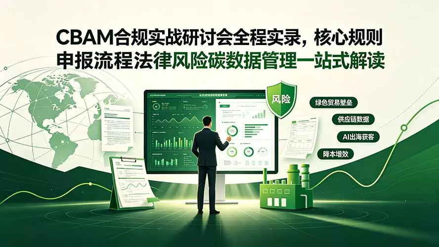CBAM合规实战研讨会全程实录，核心规则申报流程法律风险碳数据管理一站式解读-鱼见海资源网-免费PHP网站源码模板,插件软件网创AI智能体资源分享平台！
