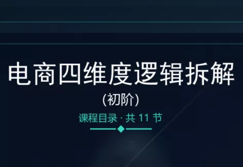 老木老师·电商四维度逻辑拆解(初阶)-鱼见海资源网-免费PHP网站源码模板,插件软件网创AI智能体资源分享平台！