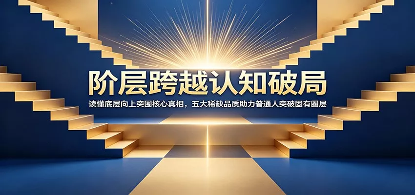 阶层跨越认知破局：读懂底层向上突围核心真相，五大稀缺品质助力普通人突破固有圈层-软件百科