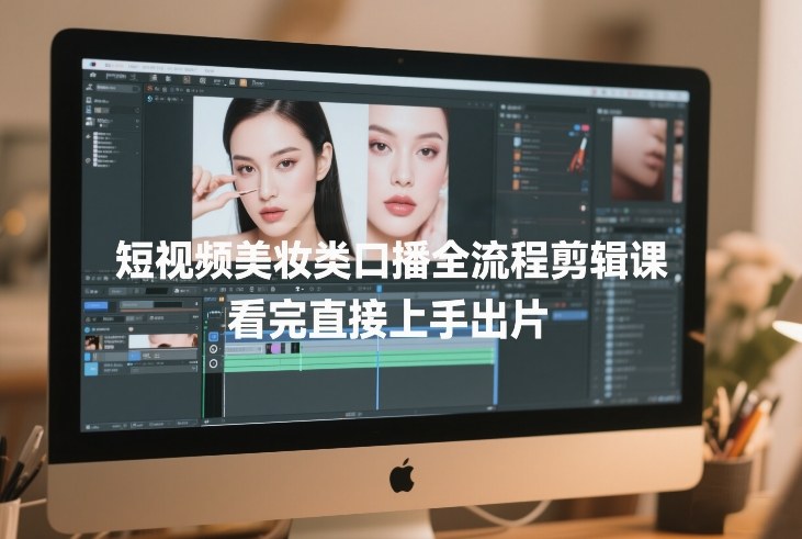 短视频美妆类口播全流程剪辑课，看完直接上手出片 - 鱼见海科技完整实施指南 | 鱼见海科技-鱼见海资源网-免费PHP网站源码模板,插件软件网创AI智能体资源分享平台！