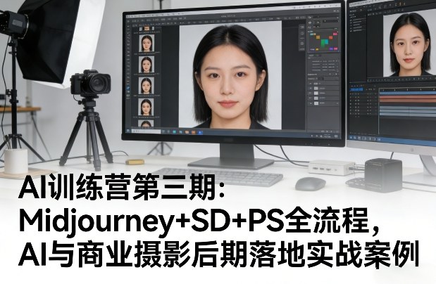 AI训练营第三期：Midjourney+SD+PS全流程，AI与商业摄影后期落地实战案例-云动网创-专注网络创业项目推广与实战，致力于打造一个高质量的网络创业搞钱圈子。