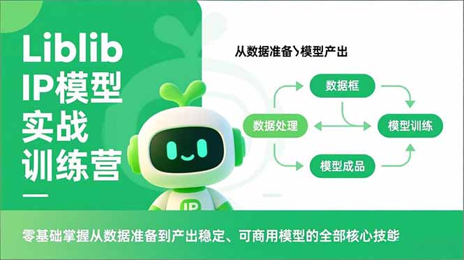 Liblib IP模型实战训练营，零基础掌握从数据准备到产出稳定、可商用模型的全部核心技能客创社区-专注互联网轻资产资源整合与分享客创社区-专注互联网轻资产资源整合与分享
