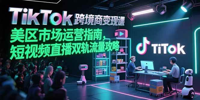 （15344期）TikTok跨境电商变现课，美区市场运营指南，短视频直播双轨流量攻略-客创社 - 专注互联网轻资产创业及网络项目资源整合与分享客创社-免费且强大的项目分享网站！