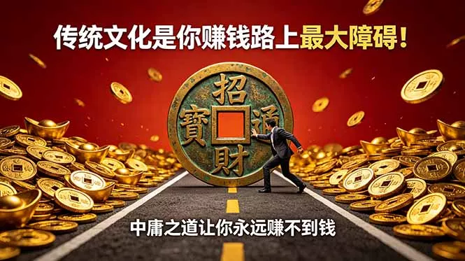 付费文章：传统文化是你赚钱路上最大障碍！中庸之道让你永远赚不到钱客创社区-专注互联网轻资产资源整合与分享客创社区-专注互联网轻资产资源整合与分享
