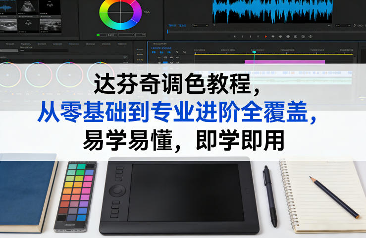 达芬奇调色教程，从零基础到专业进阶全覆盖，易学易懂，即学即用客创社区-专注互联网轻资产资源整合与分享客创社区-专注互联网轻资产资源整合与分享