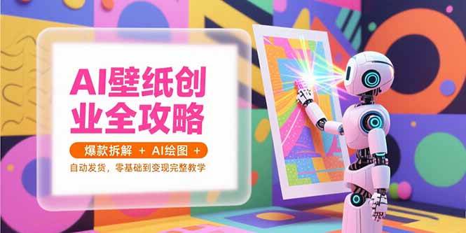 （15312期）AI壁纸创业全攻略，爆款拆解+AI绘图+自动发货，零基础到变现完整教学-客创社 - 专注互联网轻资产创业及网络项目资源整合与分享客创社-免费且强大的项目分享网站！