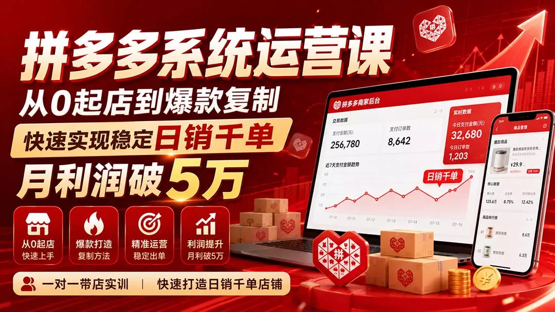 拼多多系统运营课(更新8月