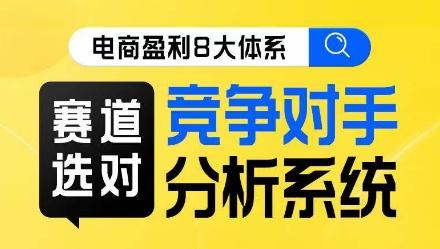 电商盈利8大体系·赛道选对，​竞争对手分析系统线上课客创社 - 专注互联网轻资产创业及网络项目资源整合与分享客创社 - 专注互联网轻资产创业及网络项目资源整合与分享